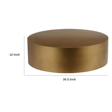 Load image into Gallery viewer, Round Brass Coffee Table