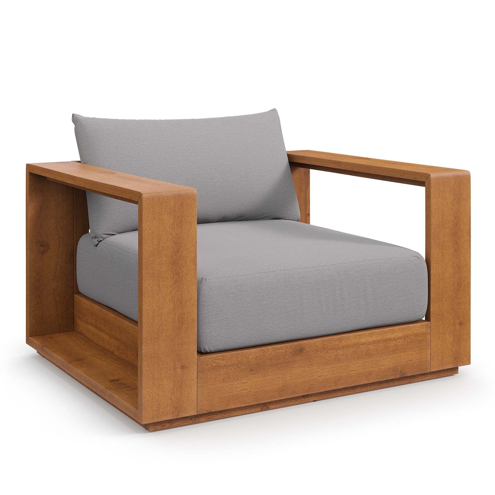 Brentwood Outdoor Patio Acacia Wood Armchair