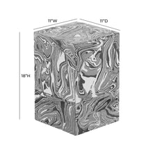 Load image into Gallery viewer, Camryn Swirled Resin Side Table