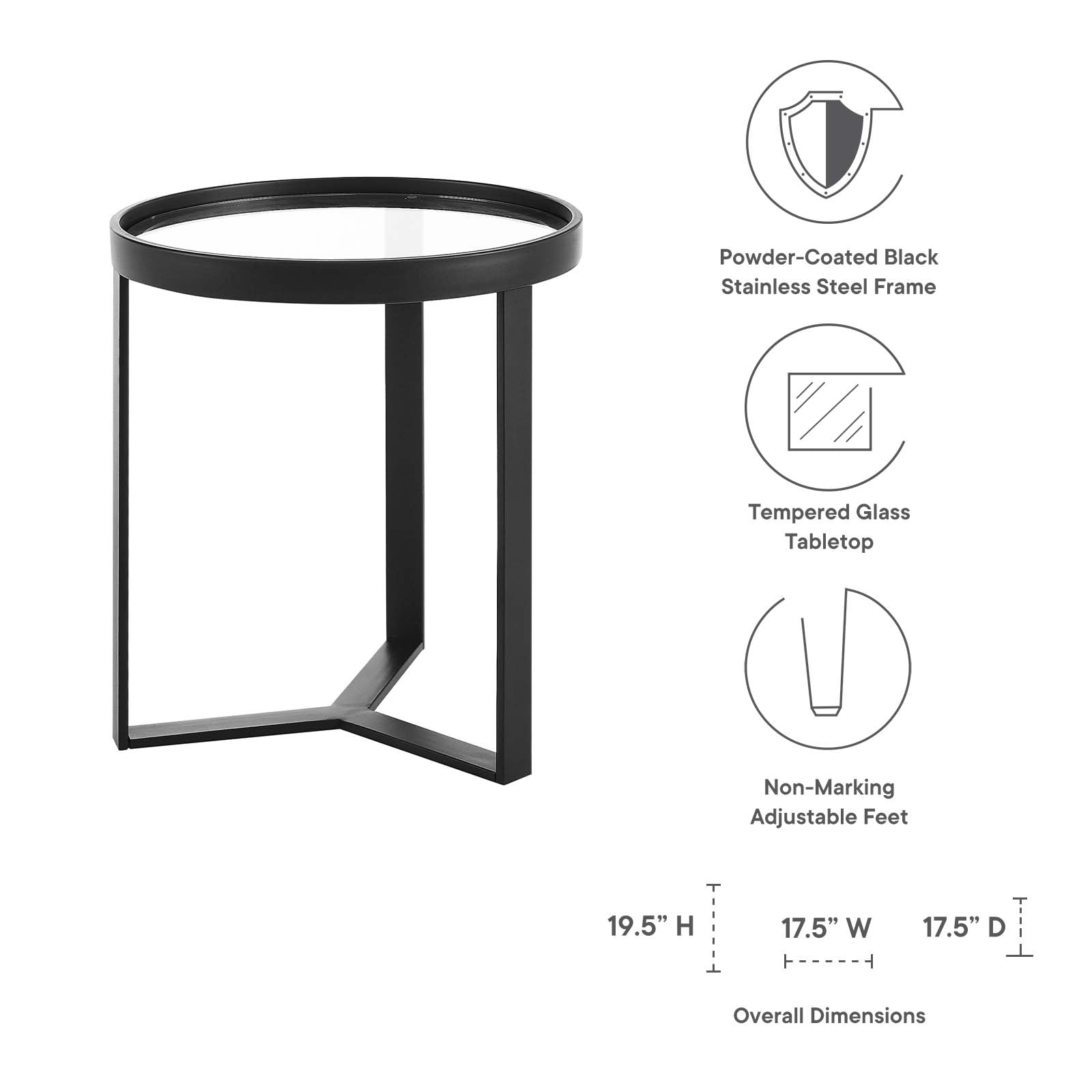 Clairemont Round Side Table