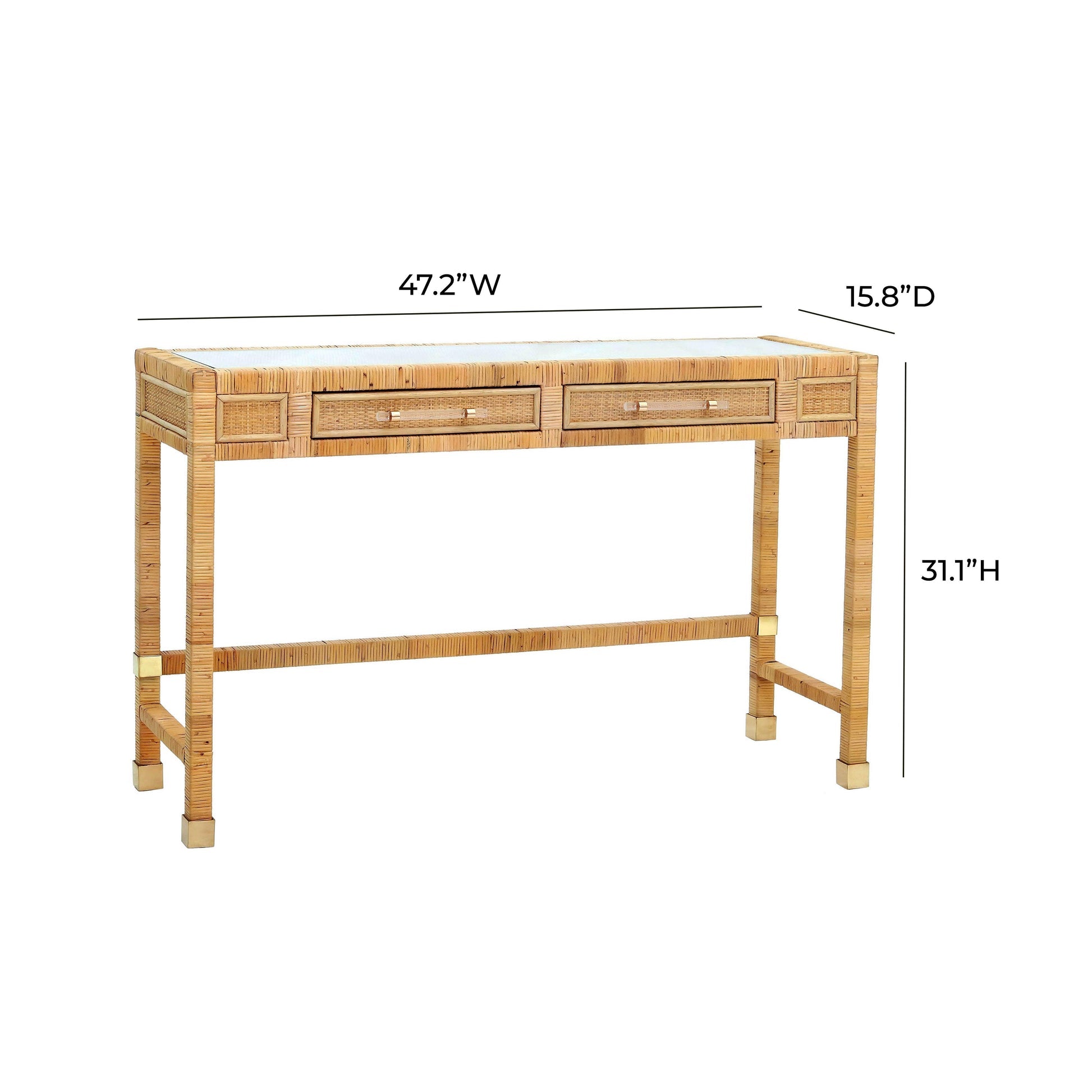 Clarita Rattan Desk