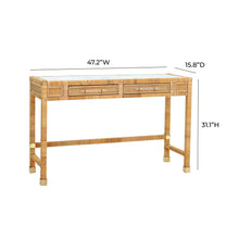 Load image into Gallery viewer, Clarita Rattan Desk