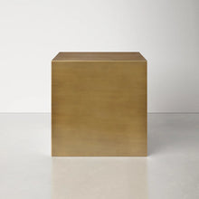 Load image into Gallery viewer, Cube Brass Side Table