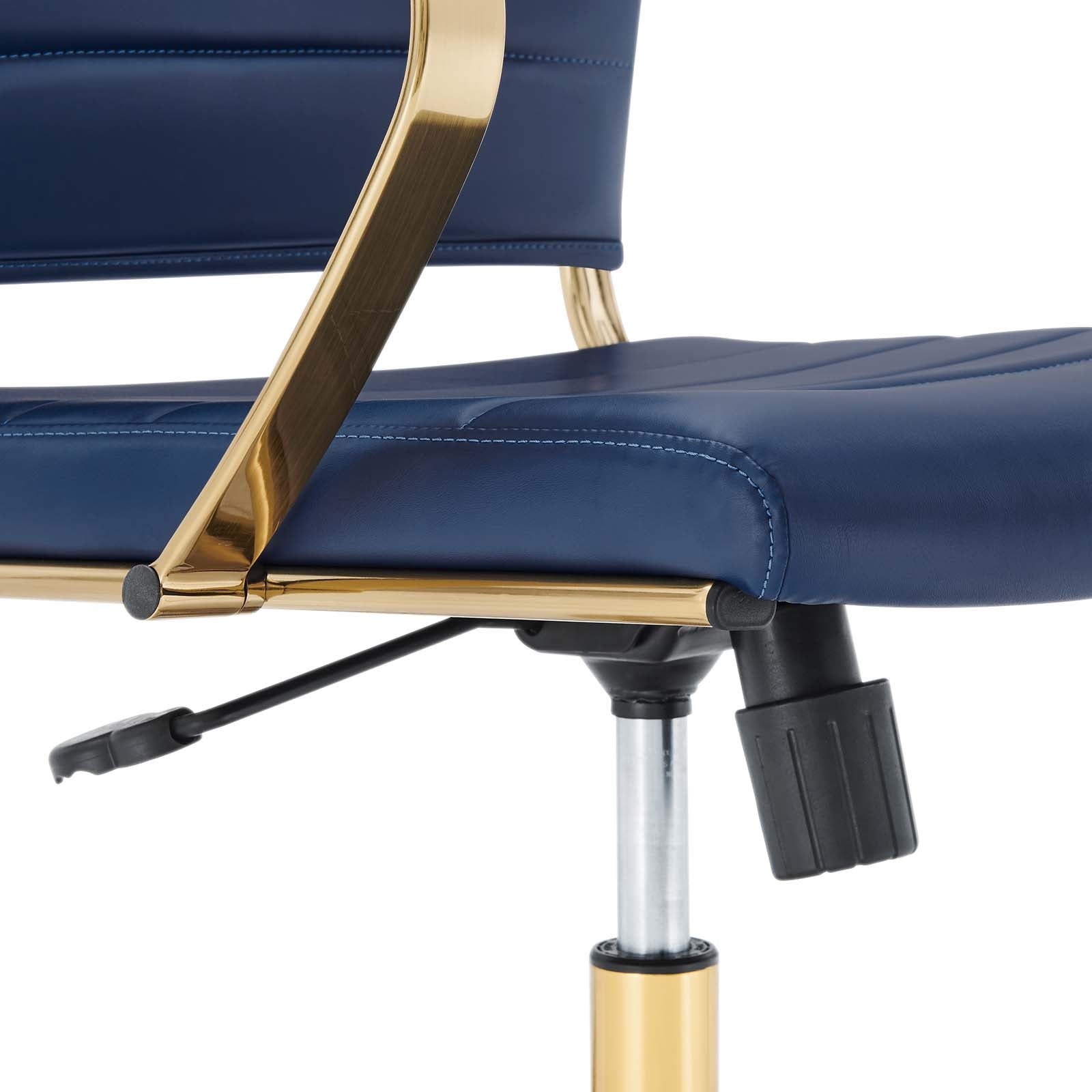 Deluxe Gold Stainless Steel Midback Office Chair