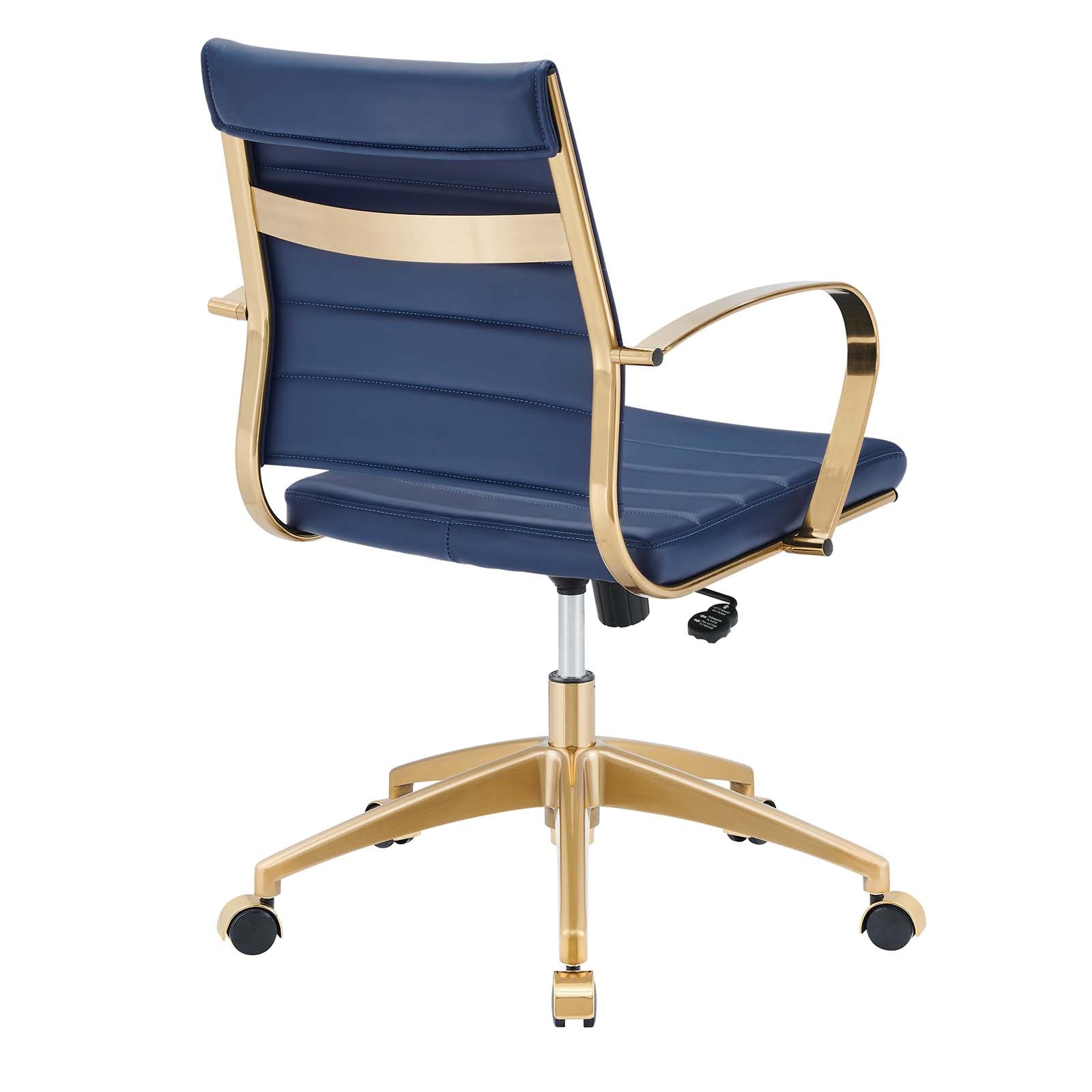 Deluxe Gold Stainless Steel Midback Office Chair