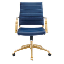 Load image into Gallery viewer, Deluxe Gold Stainless Steel Midback Office Chair