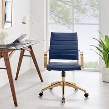 Load image into Gallery viewer, Deluxe Gold Stainless Steel Midback Office Chair