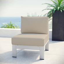 Load image into Gallery viewer, Shore Armless Outdoor Patio Aluminum Chair