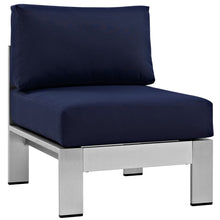 Load image into Gallery viewer, Shore Armless Outdoor Patio Aluminum Chair