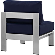 Load image into Gallery viewer, Shore Armless Outdoor Patio Aluminum Chair