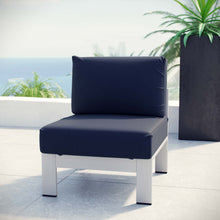 Load image into Gallery viewer, Shore Armless Outdoor Patio Aluminum Chair