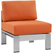Load image into Gallery viewer, Shore Armless Outdoor Patio Aluminum Chair