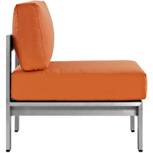 Load image into Gallery viewer, Shore Armless Outdoor Patio Aluminum Chair