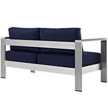 Load image into Gallery viewer, Shore Outdoor Patio Aluminum Loveseat