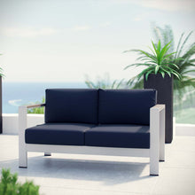 Load image into Gallery viewer, Shore Outdoor Patio Aluminum Loveseat