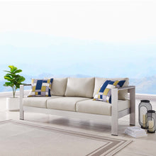 Load image into Gallery viewer, Shore Outdoor Patio Aluminum Sofa