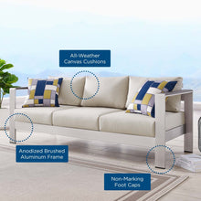 Load image into Gallery viewer, Shore Outdoor Patio Aluminum Sofa