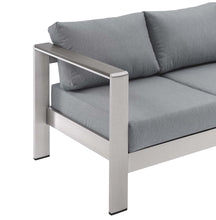 Load image into Gallery viewer, Shore Outdoor Patio Aluminum Sofa