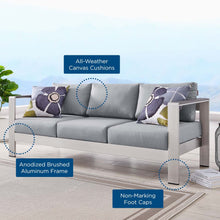 Load image into Gallery viewer, Shore Outdoor Patio Aluminum Sofa