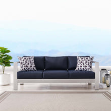 Load image into Gallery viewer, Shore Outdoor Patio Aluminum Sofa