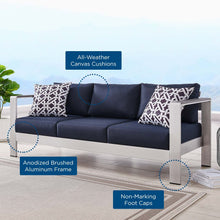 Load image into Gallery viewer, Shore Outdoor Patio Aluminum Sofa