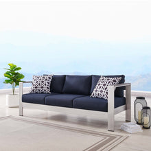 Load image into Gallery viewer, Shore Outdoor Patio Aluminum Sofa