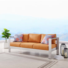 Load image into Gallery viewer, Shore Outdoor Patio Aluminum Sofa