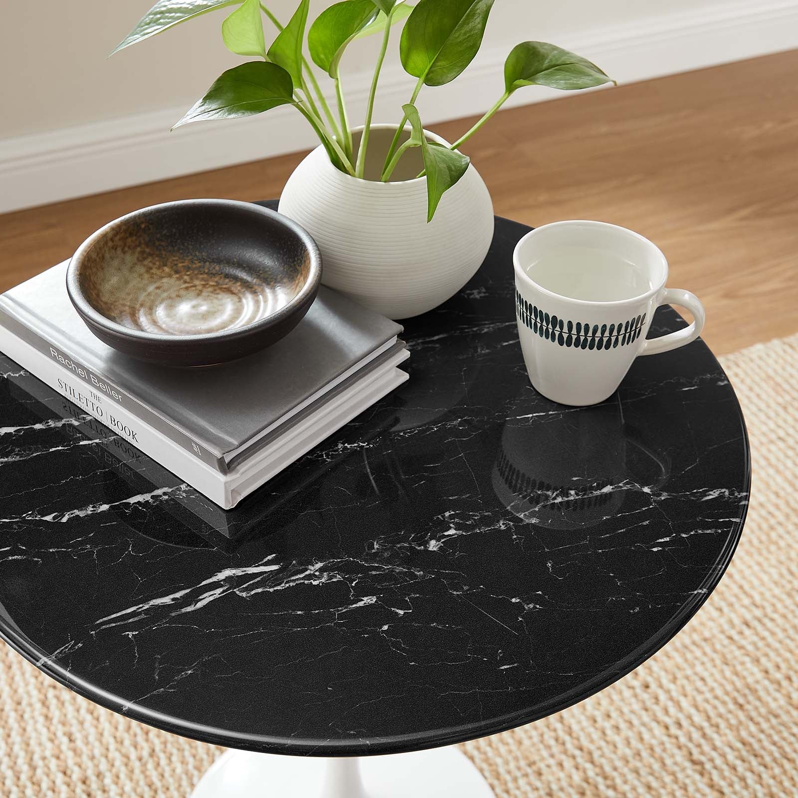 Tulip SideTable In Artificial Marble