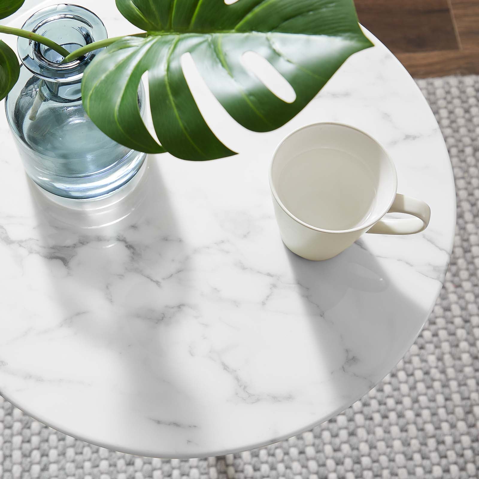 Tulip SideTable In Artificial Marble