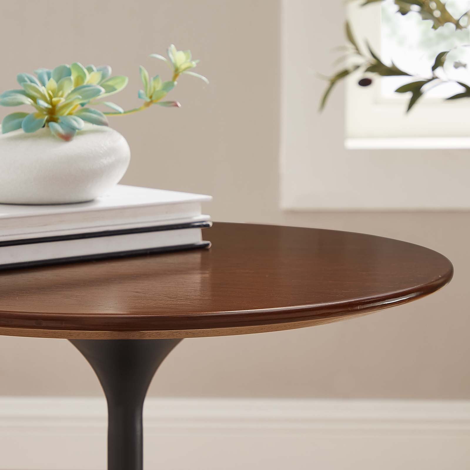 Tulip Side Table Walnut