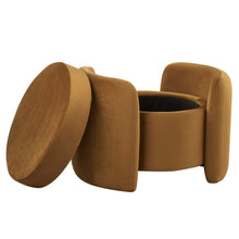 Load image into Gallery viewer, Nebula Upholstered Performance Velvet Ottoman