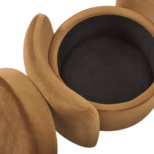 Load image into Gallery viewer, Nebula Upholstered Performance Velvet Ottoman