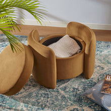 Load image into Gallery viewer, Nebula Upholstered Performance Velvet Ottoman