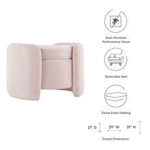 Load image into Gallery viewer, Nebula Upholstered Performance Velvet Ottoman