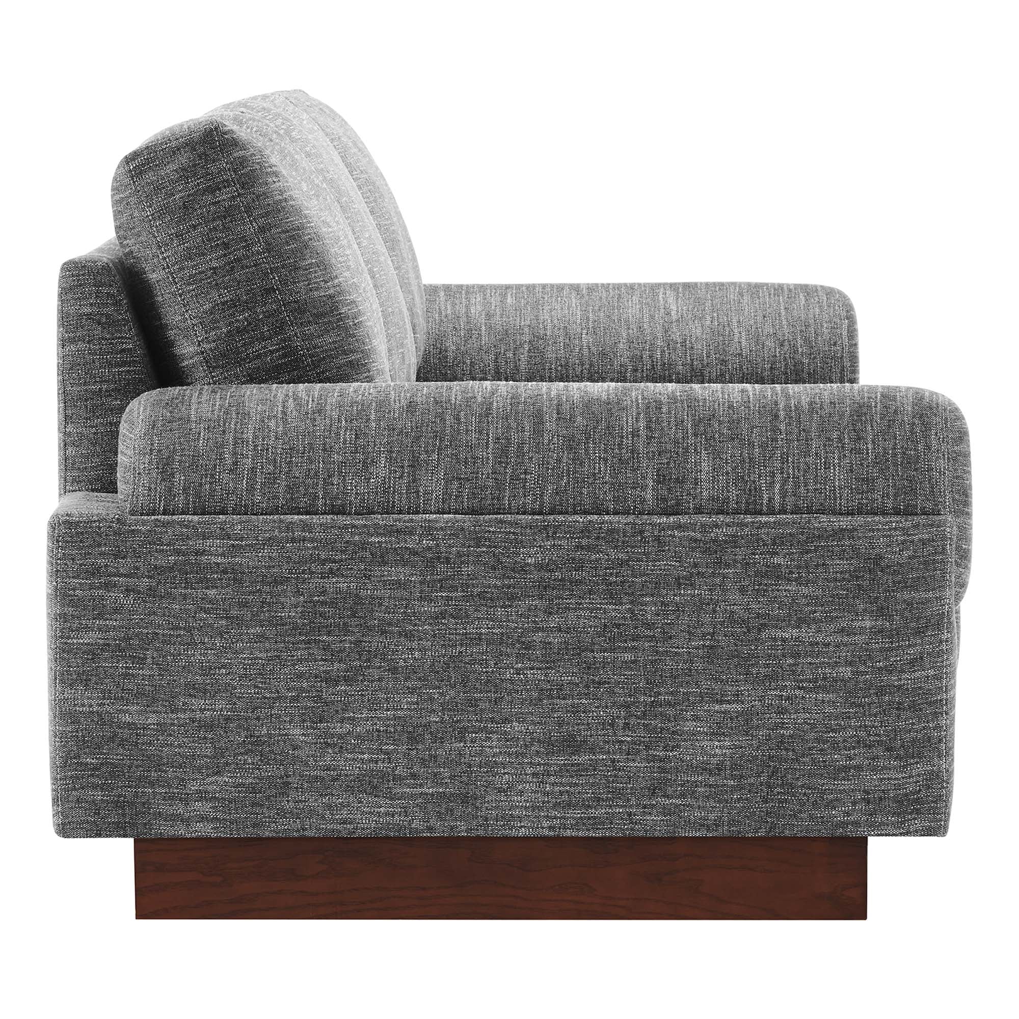 Oasis Upholstered Fabric Sofa: Modern Design, Cozy Seating, Stain-Resistant Comfort