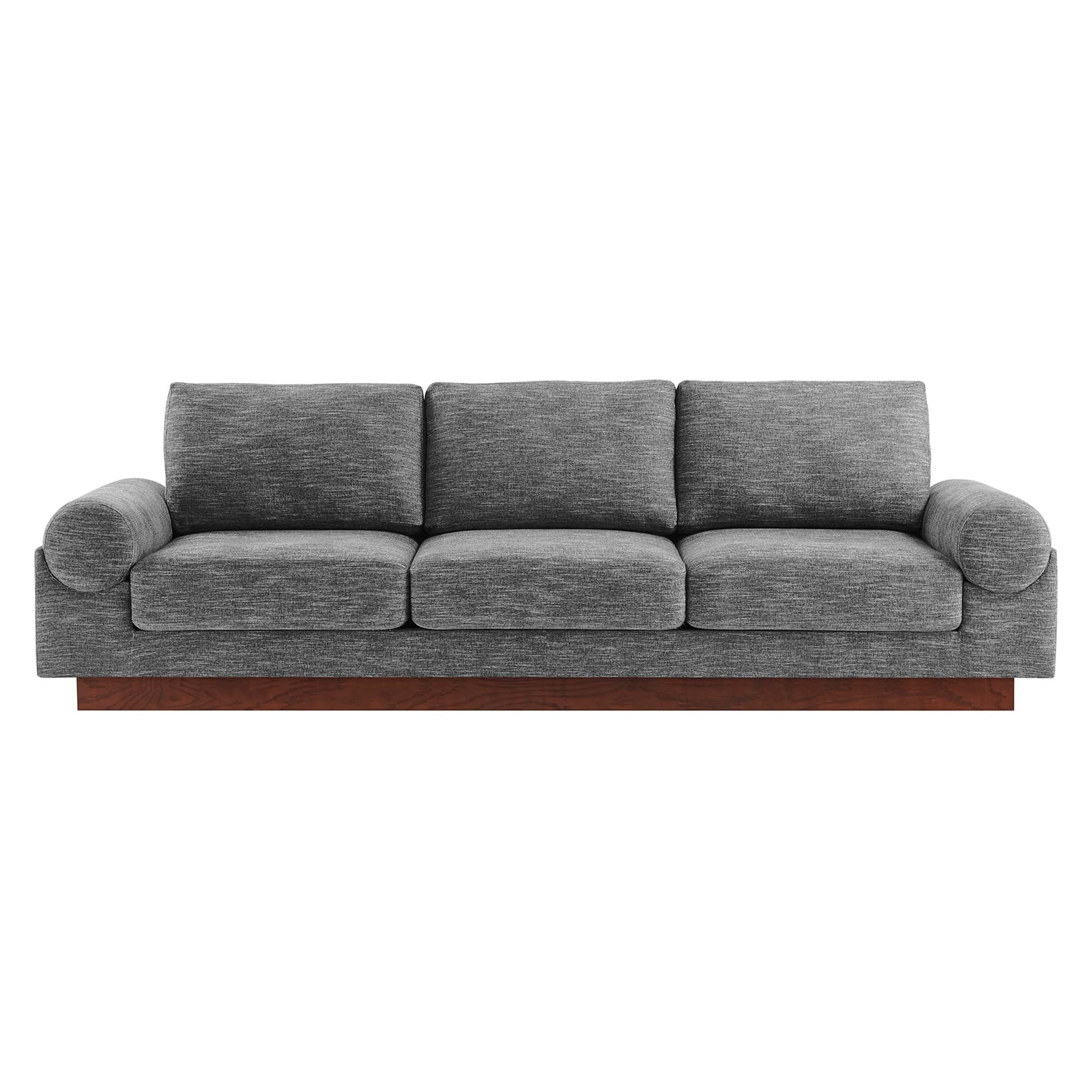 Oasis Upholstered Fabric Sofa: Modern Design, Cozy Seating, Stain-Resistant Comfort