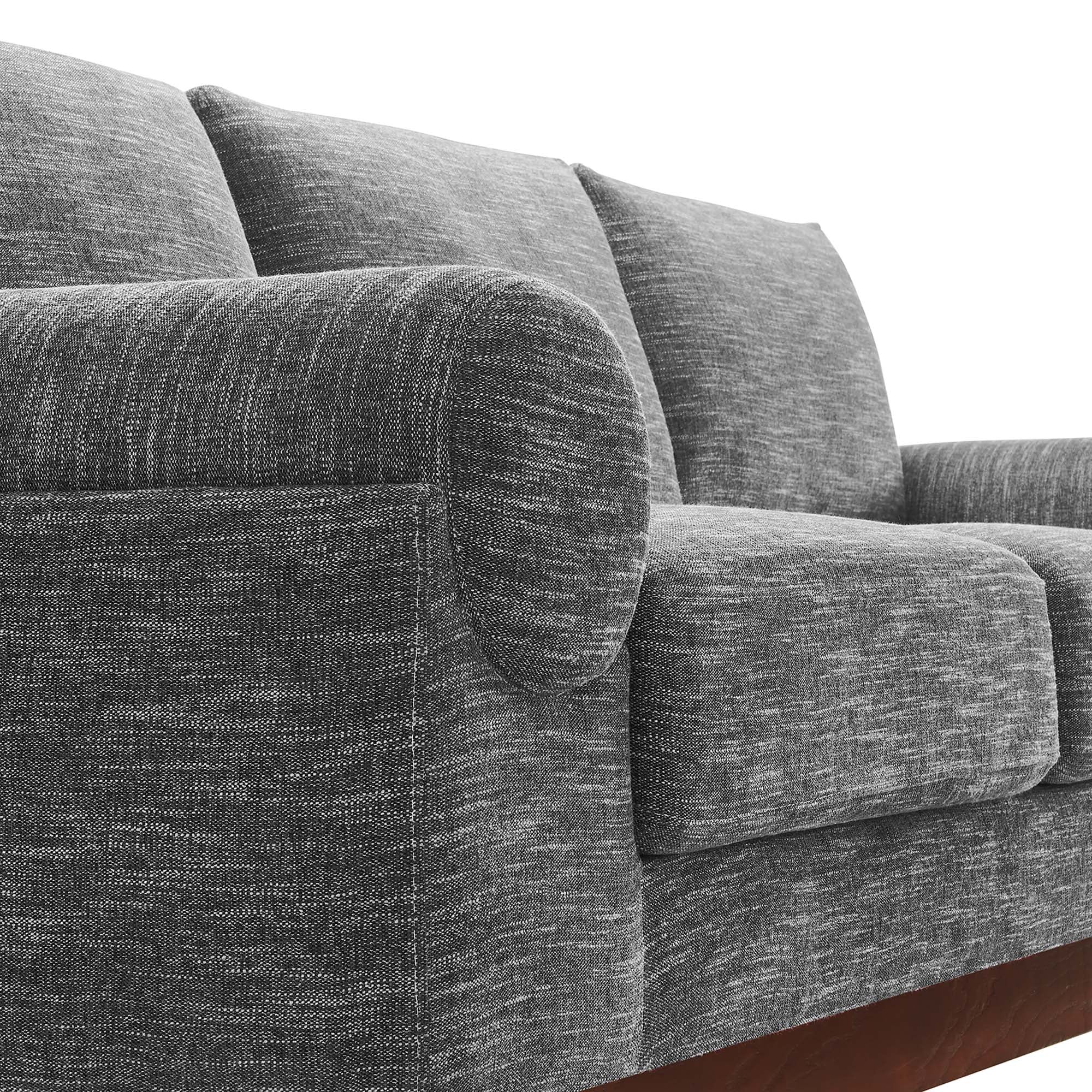 Oasis Upholstered Fabric Sofa: Modern Design, Cozy Seating, Stain-Resistant Comfort