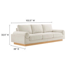 Load image into Gallery viewer, Oasis Upholstered Fabric Sofa: Modern Design, Cozy Seating, Stain-Resistant Comfort