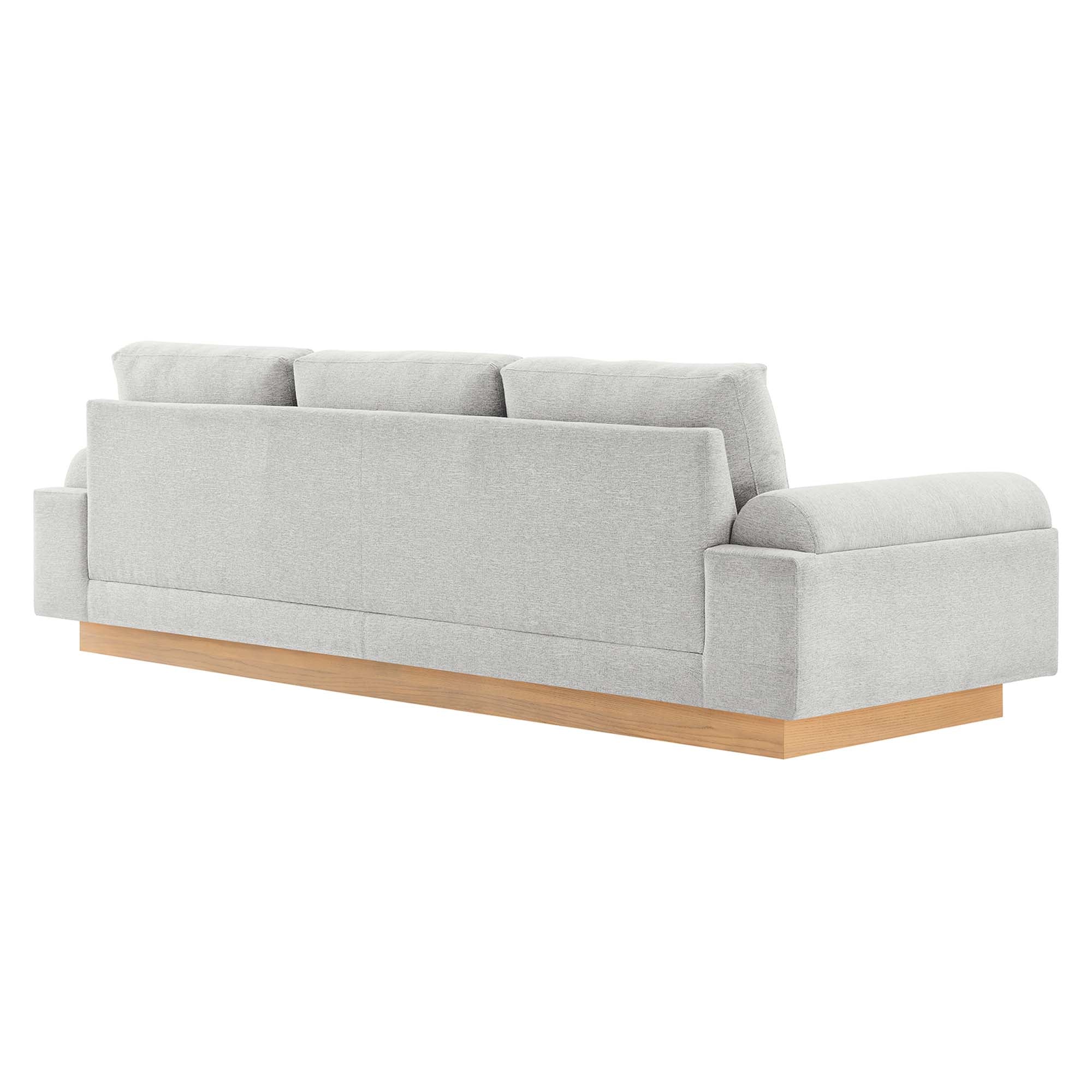 Oasis Upholstered Fabric Sofa: Modern Design, Cozy Seating, Stain-Resistant Comfort
