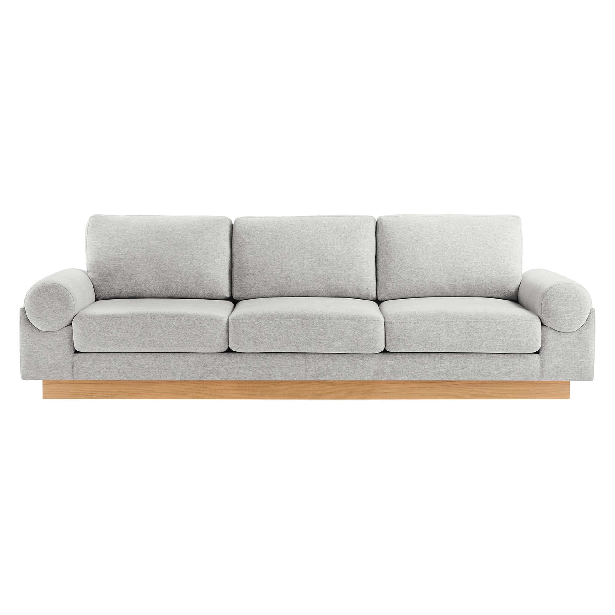 Oasis Upholstered Fabric Sofa: Modern Design, Cozy Seating, Stain-Resistant Comfort