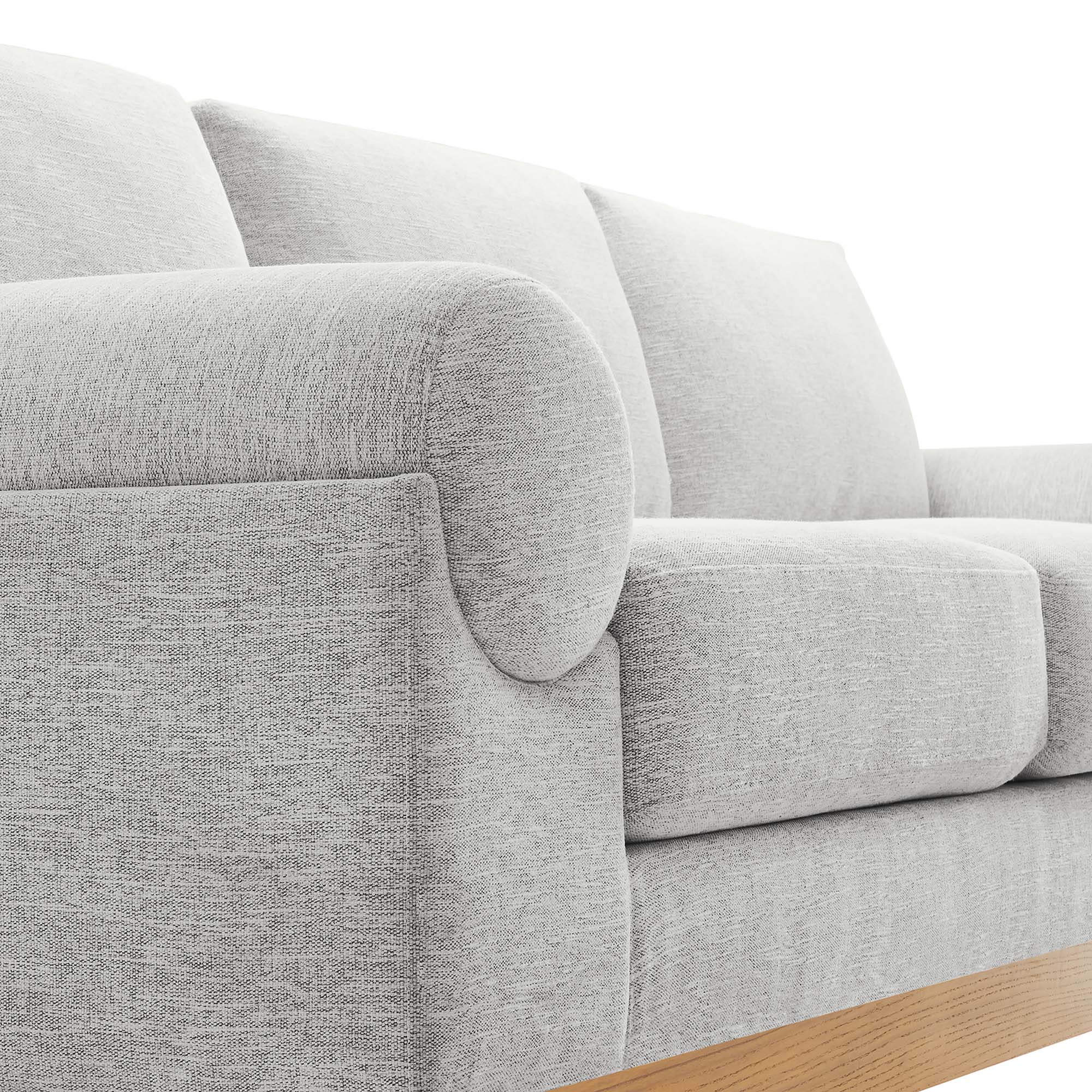 Oasis Upholstered Fabric Sofa: Modern Design, Cozy Seating, Stain-Resistant Comfort
