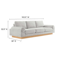 Load image into Gallery viewer, Oasis Upholstered Fabric Sofa: Modern Design, Cozy Seating, Stain-Resistant Comfort
