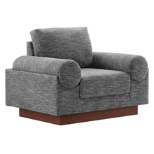 Load image into Gallery viewer, Oasis Upholstered Fabric Armchair: Modern Design, Cozy Seat, Stain-Resistant Comfort