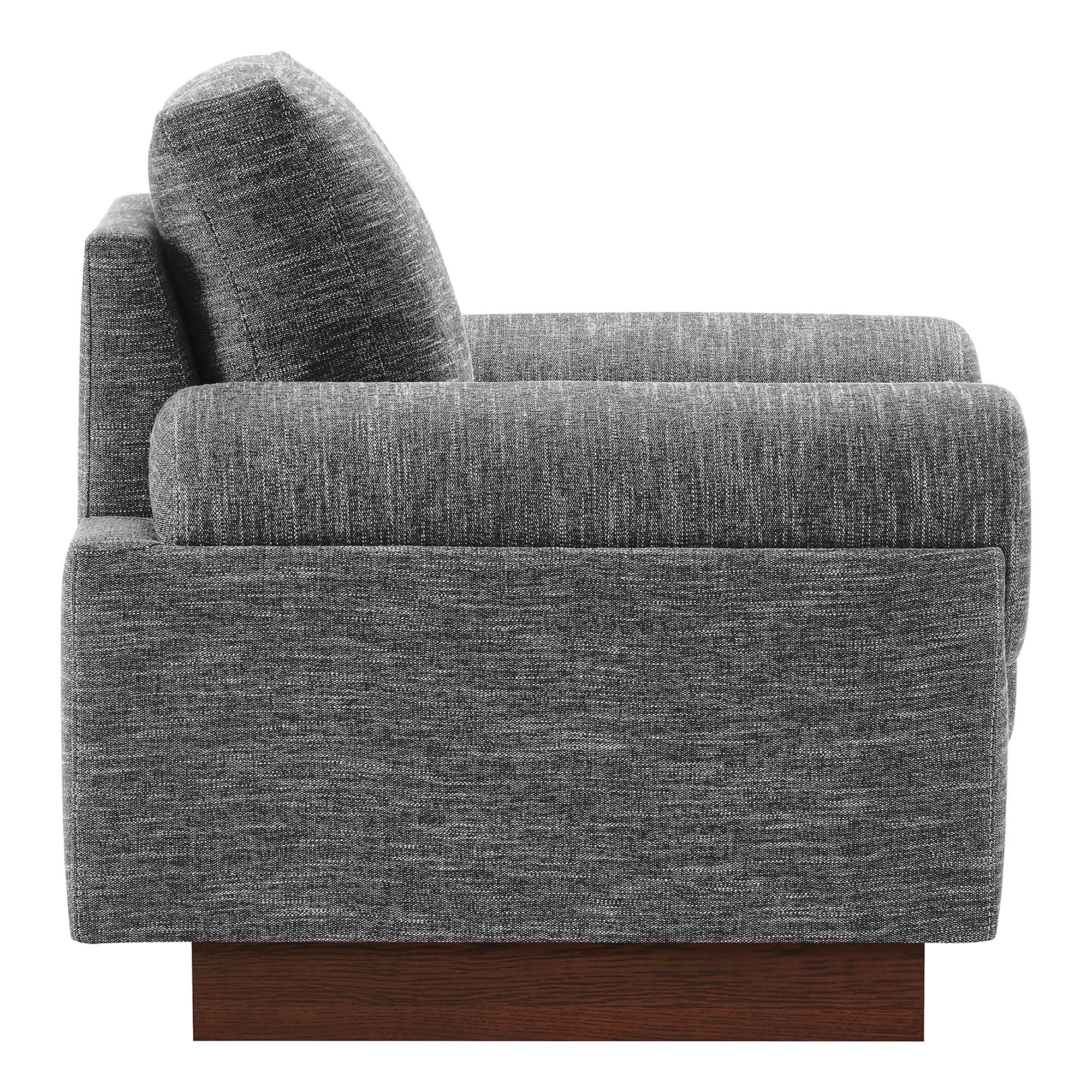 Oasis Upholstered Fabric Armchair: Modern Design, Cozy Seat, Stain-Resistant Comfort