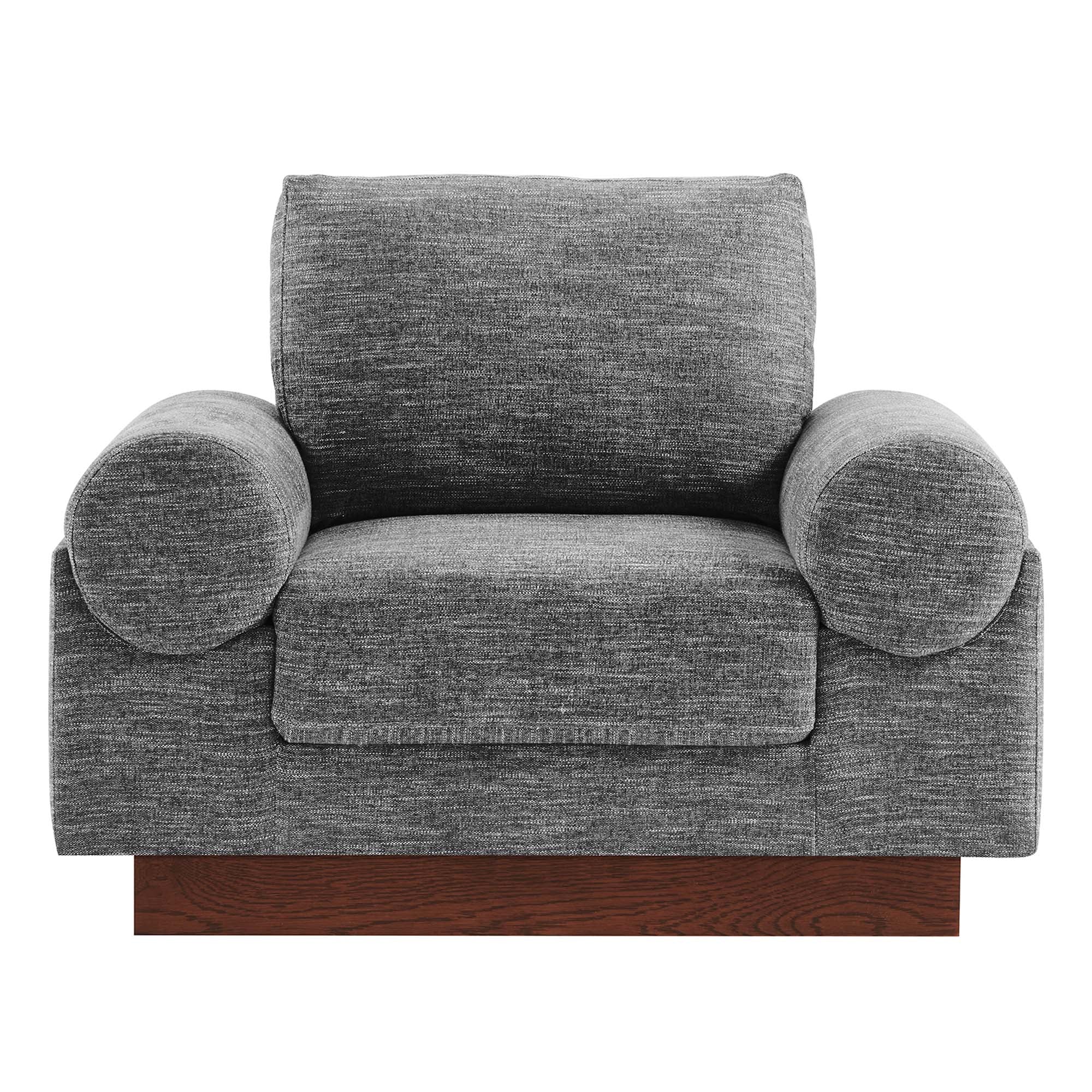 Oasis Upholstered Fabric Armchair: Modern Design, Cozy Seat, Stain-Resistant Comfort