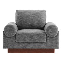 Load image into Gallery viewer, Oasis Upholstered Fabric Armchair: Modern Design, Cozy Seat, Stain-Resistant Comfort