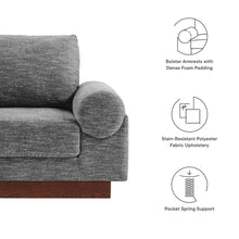 Load image into Gallery viewer, Oasis Upholstered Fabric Armchair: Modern Design, Cozy Seat, Stain-Resistant Comfort