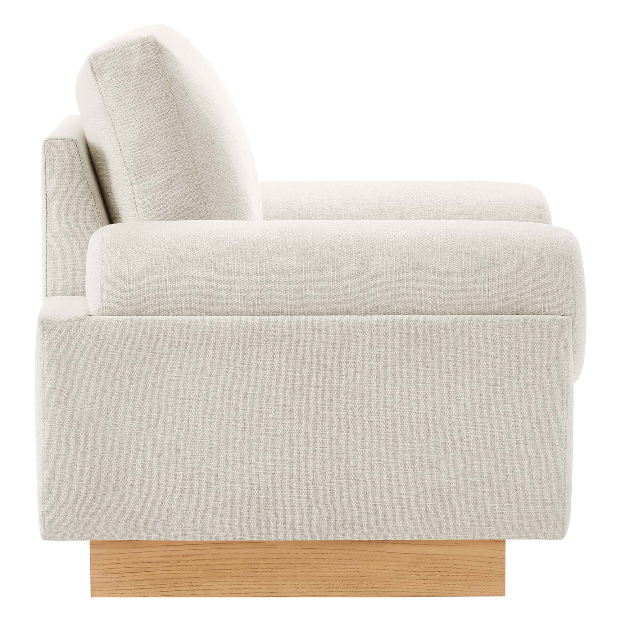 Oasis Upholstered Fabric Armchair: Modern Design, Cozy Seat, Stain-Resistant Comfort