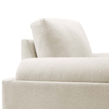 Load image into Gallery viewer, Oasis Upholstered Fabric Armchair: Modern Design, Cozy Seat, Stain-Resistant Comfort
