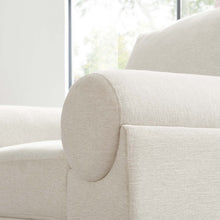 Load image into Gallery viewer, Oasis Upholstered Fabric Armchair: Modern Design, Cozy Seat, Stain-Resistant Comfort